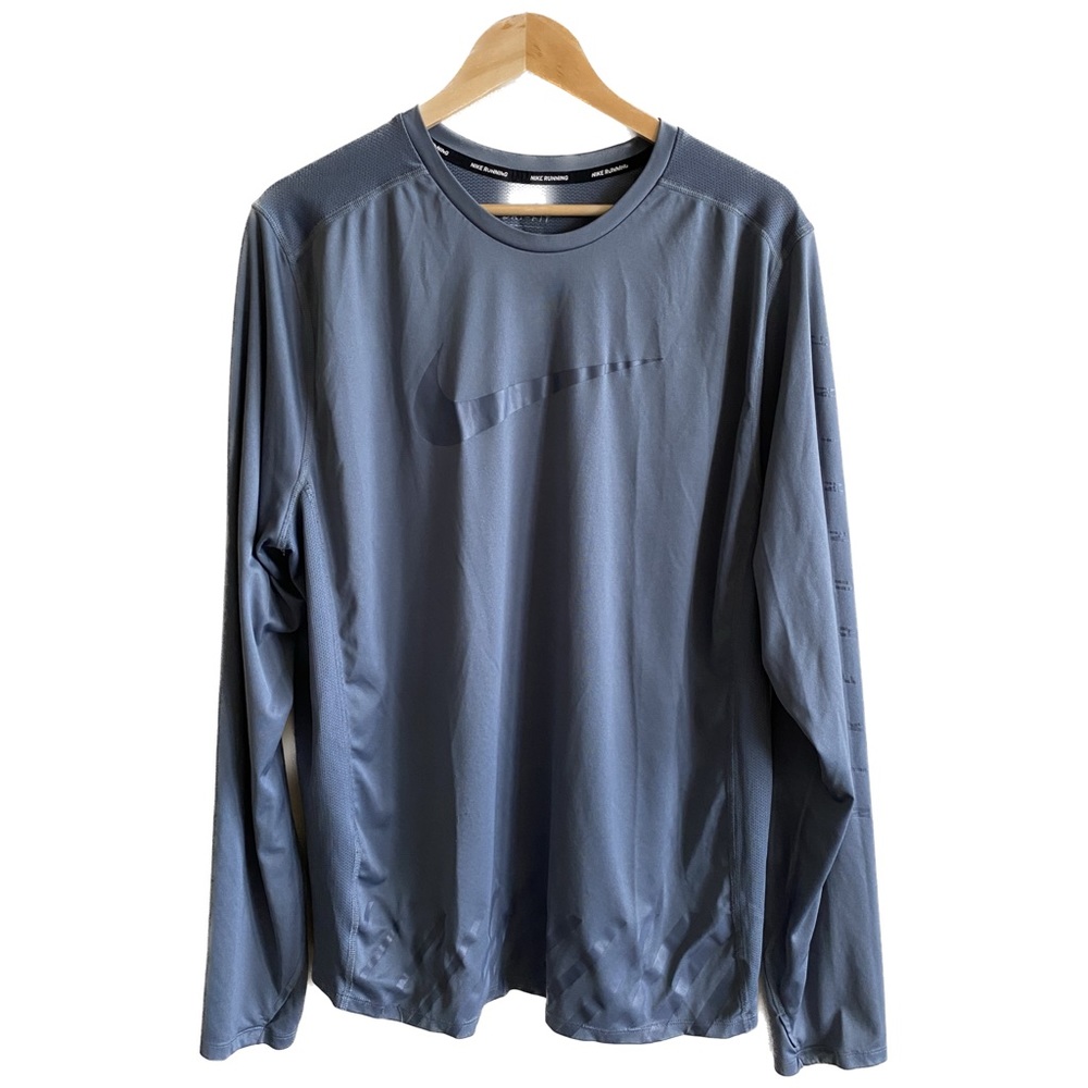 Nike Dri-Fit Running Long Sleeve Shirt Men’s XXL - Gray